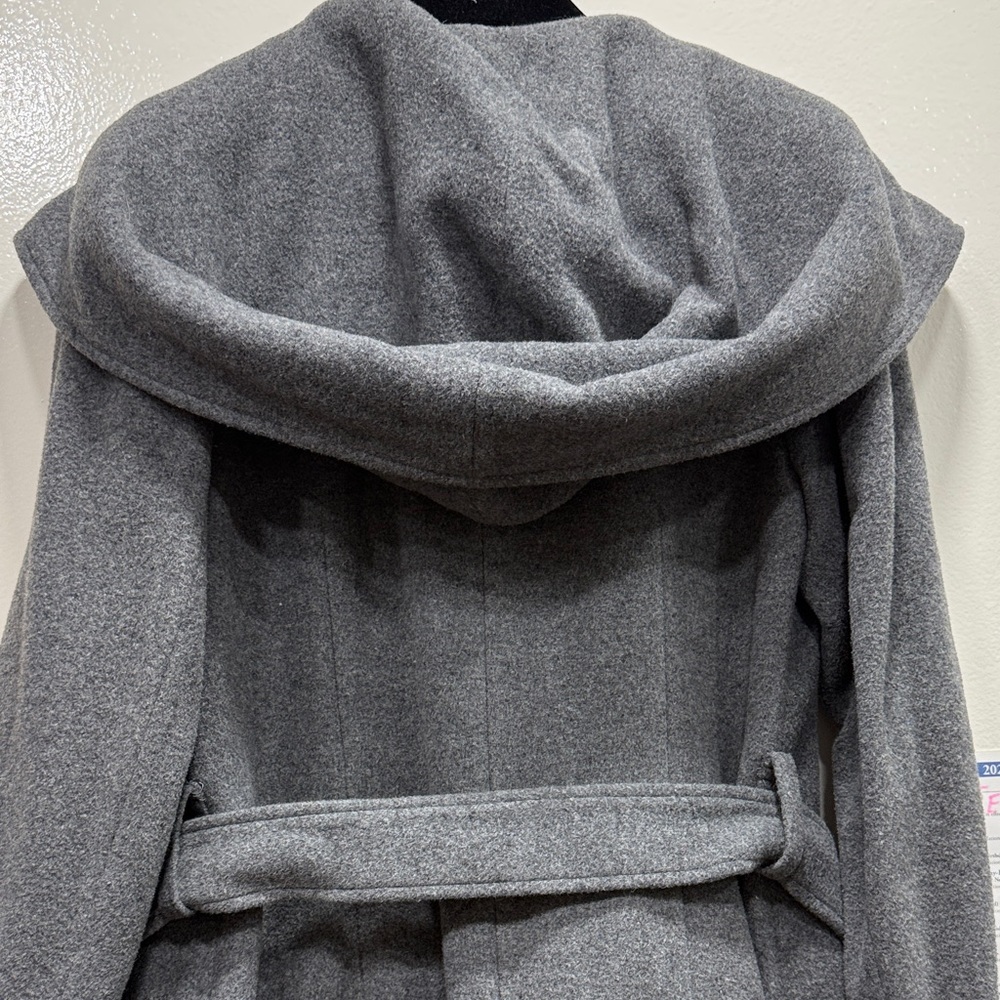 Gray Wool Blend Women's Coat - Picture 7 of 7